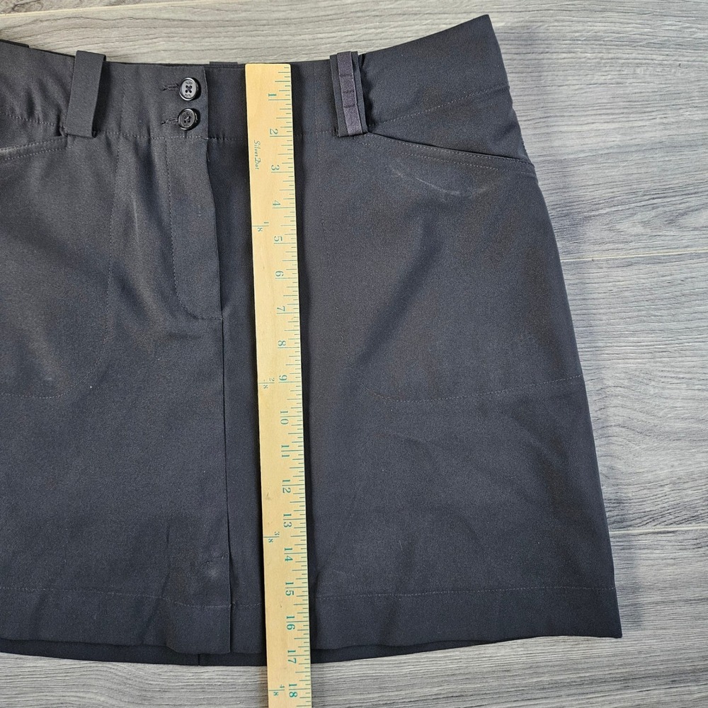 Nike Golf Dri-Fit Womens Skort Size 8 Medium Black Short Skirt Liner 256868 - Picture 8 of 11